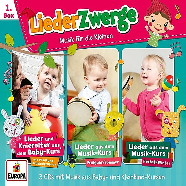 01/3er Box Liederzwerge (Pekip,Musik-Kurs Vol.1 &, Felix & die Kita-Kids Lena