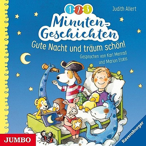 1-2-3 Minutengeschichten, 2 CDs, Judith Allert