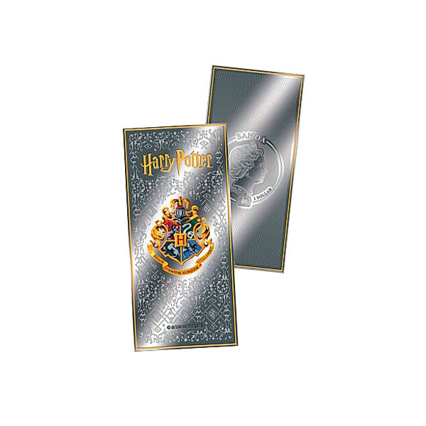 1 Dollar Samoa Silbernote Harry Potter - Lesezeichen 2021