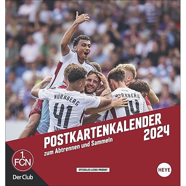 1. FC Nürnberg Kalender 2024. Fussball-Kalender für den Schreibtisch oder die Wand: Kleiner Postkarten-Fotokalender zum Sammeln und Verschicken. Toller FCN-Fanartikel für jeden Nürnberg-Fan!
