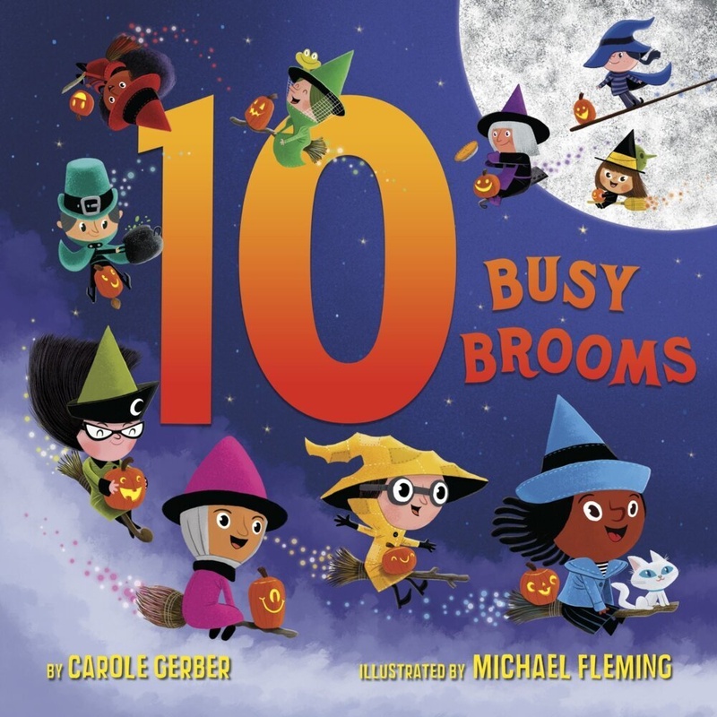 Image of 10 Busy Brooms - Carole Gerber, Michael Fleming, Pappband