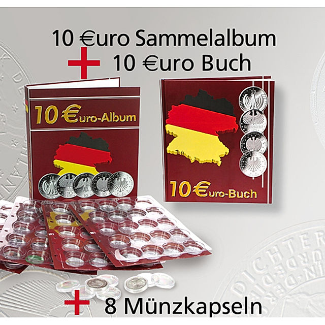 10 Euro-Sammelalbum, mit 10 Euro-Buch plus 8 Münzkapseln | Weltbild.de