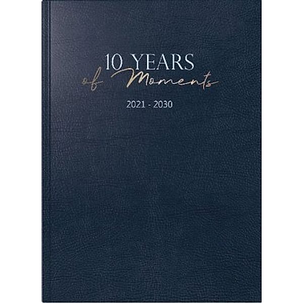 10-Jahres-Kalender 10 Years of Moments,  2021-2030, blau