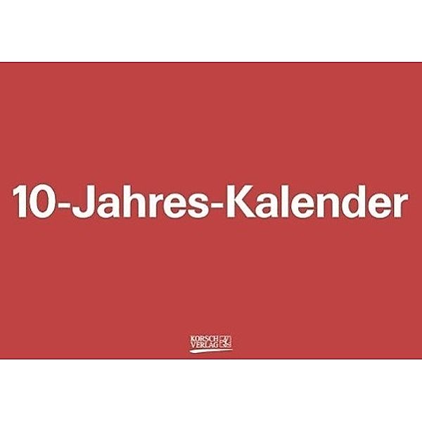 10-Jahres-Kalender 2015-2024