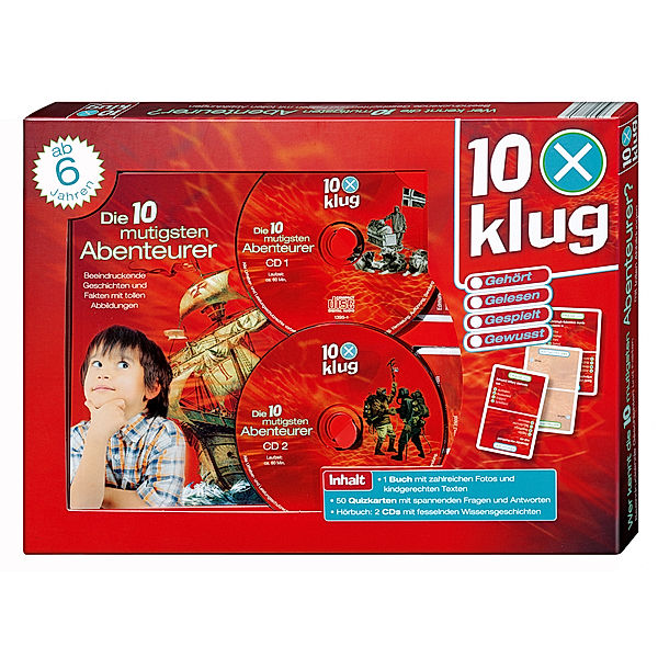 10 x klug (Ausführung: Die 10 mutigsten Abenteurer)