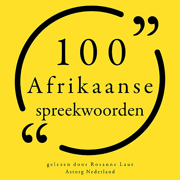 100 Afrikaanse spreekwoorden, Anonymous