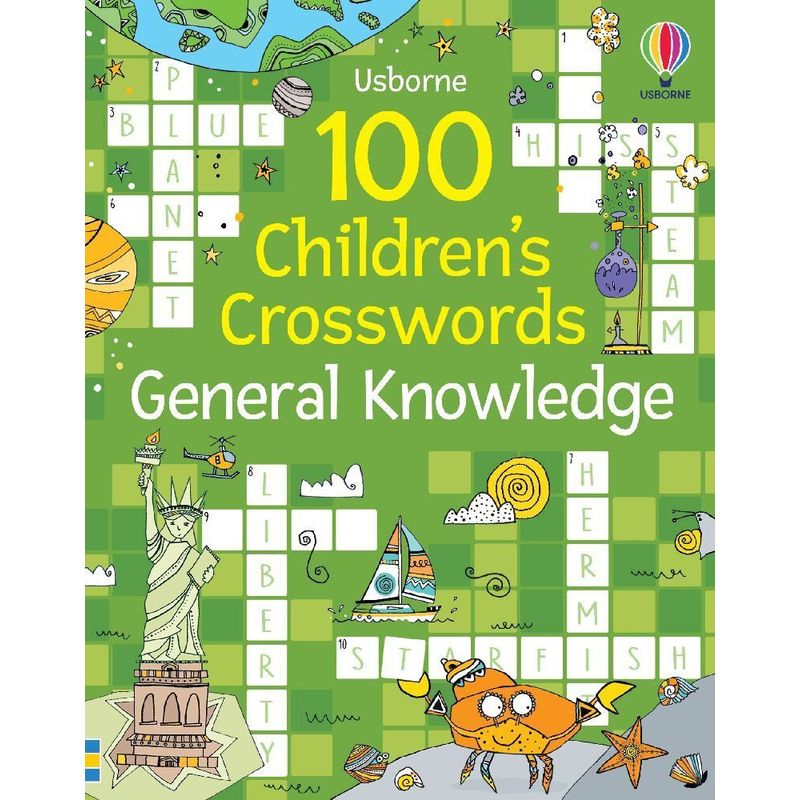 Image of 100 Children's Crosswords: General Knowledge - Phillip Clarke, Kartoniert (TB)