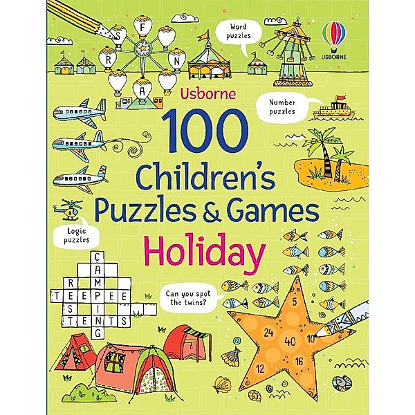 100 Children's Puzzles and Games: Holiday, Phillip Clarke