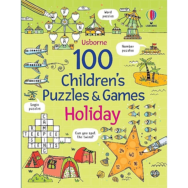 100 Children's Puzzles and Games: Holiday, Phillip Clarke