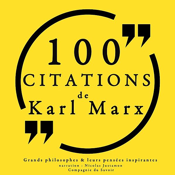 100 citations de Karl Marx, Karl Marx