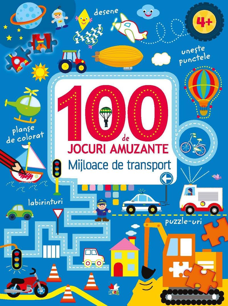 100 de jocuri amuzante. Mijloace de transport Carte De Colorat Si  Activitati 100 De Jocuri Amuzante eBook | Weltbild