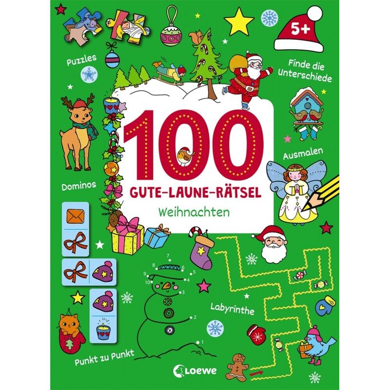 Image of 100 Gute-Laune-Rätsel / 100 Gute-Laune-Rätsel - Weihnachten, Kartoniert (TB)