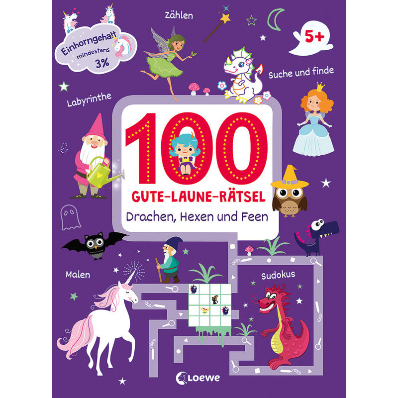 Image of 100 Gute-Laune-Rätsel - Drachen Hexen und Feen