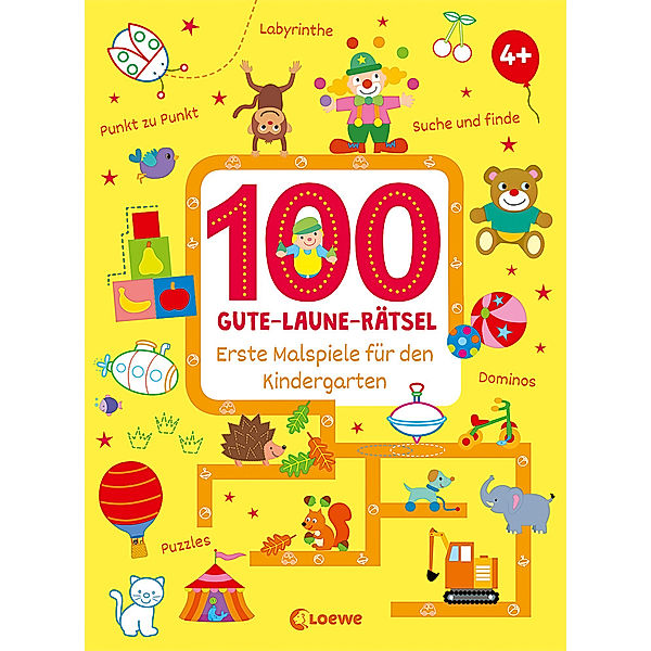 100 Gute-Laune-Rätsel - Erste Malspiele für den Kindergarten