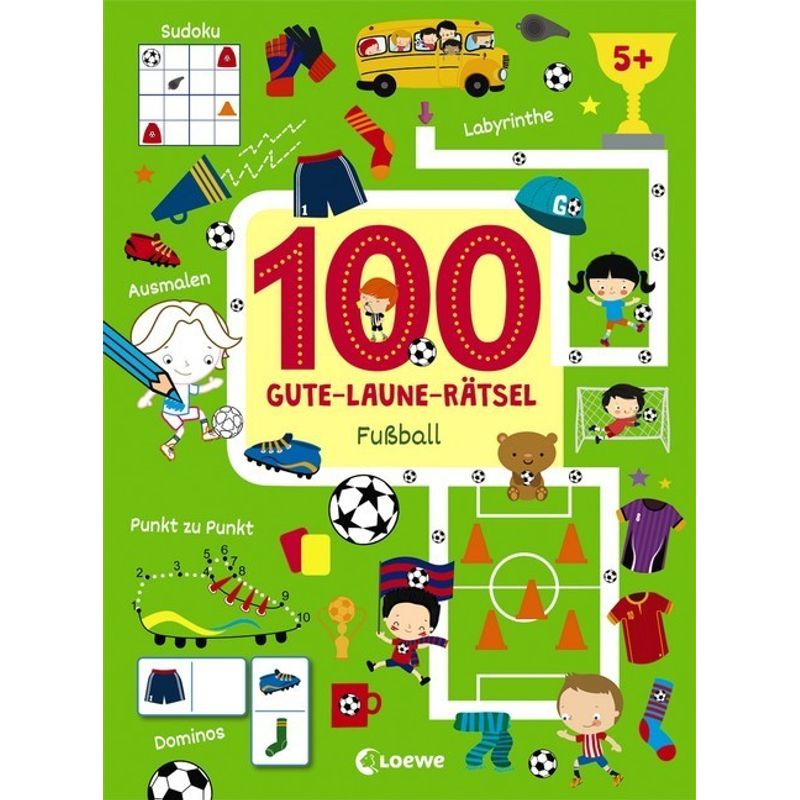 Image of 100 Gute-Laune-Rätsel - Fußball, Kartoniert (TB)