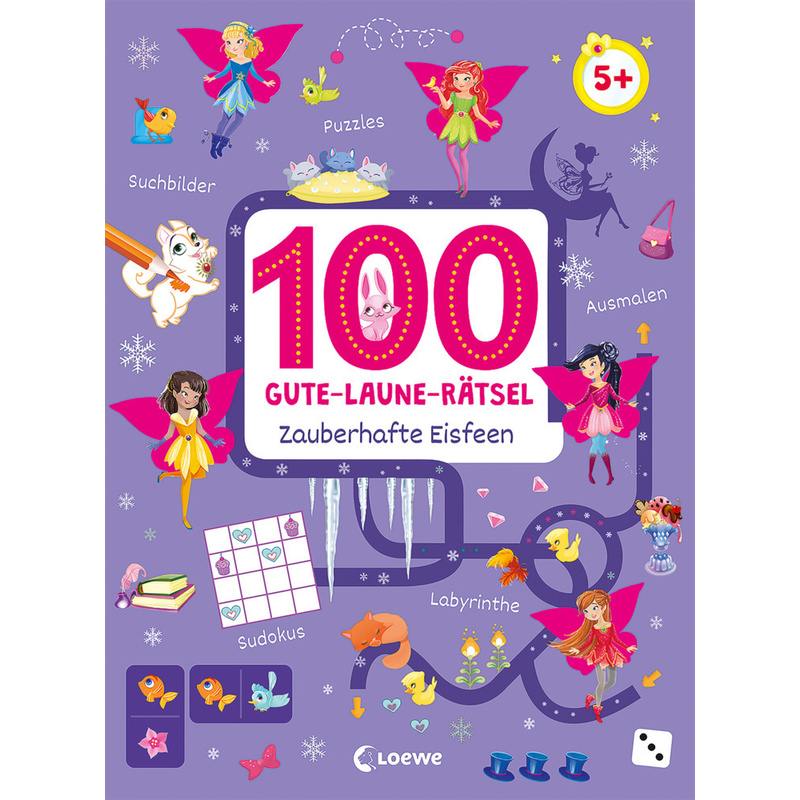 Image of 100 Gute-Laune-Rätsel - Zauberhafte Eisfeen, Kartoniert (TB)