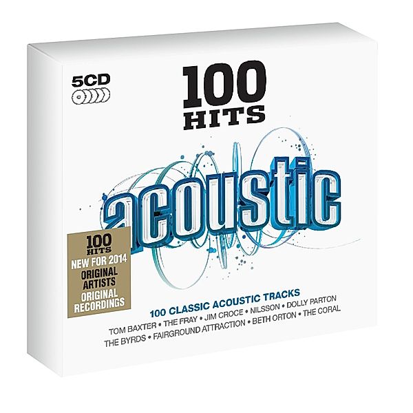 100 Hits - Acoustic (5CD-Box), Diverse Interpreten