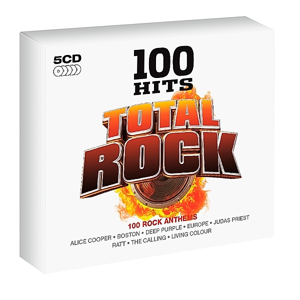 100 Hits - Total Rock (5CD-Box), Diverse Interpreten