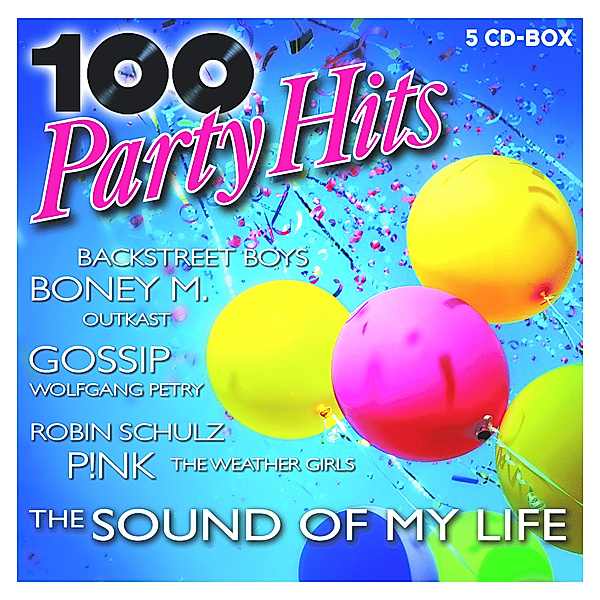 100 Party Hits - The Sound Of My Life (5CD-Box), Diverse Interpreten