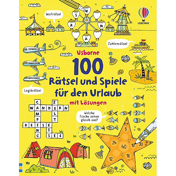 100 Rätsel und Spiele für den Urlaub