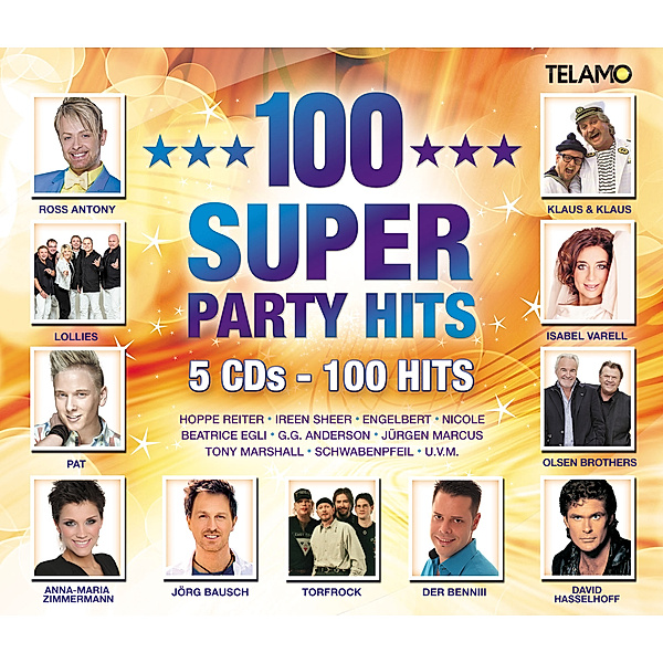 100 Super Party Hits, Diverse Interpreten