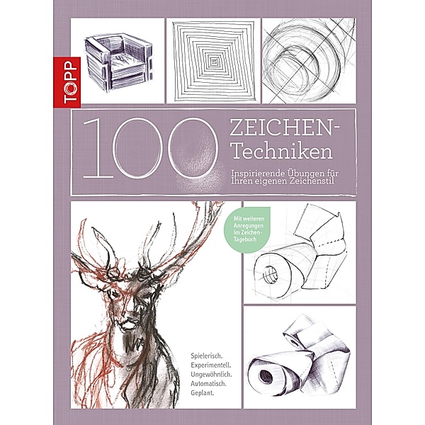 100 Zeichentechniken, Monika Reiter, Dieter Schlautmann