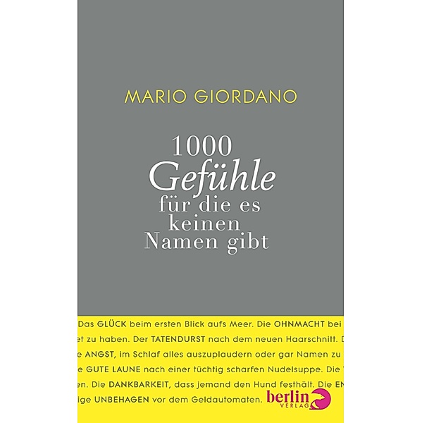 1000 Gefühle, Mario Giordano