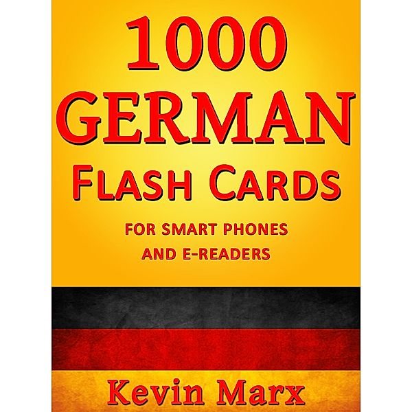 1000 German Flash Cards, Kevin Marx