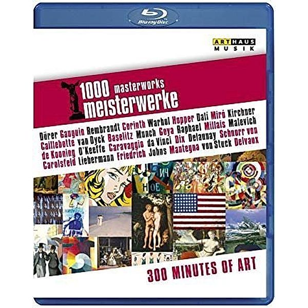 1000 Meisterwerke - 300 Minutes of  Art,1 Blu-ray