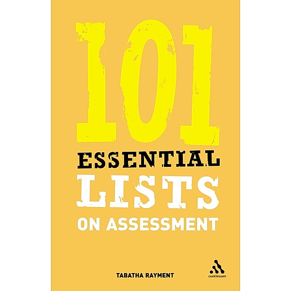 101 Essential Lists on Assessment, Tabatha Rayment