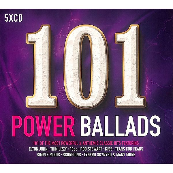 101 Power Ballads, 5 CDs