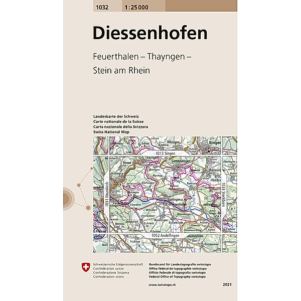 1032 Diessenhofen, Bundesamt für Landestopografie swisstopo