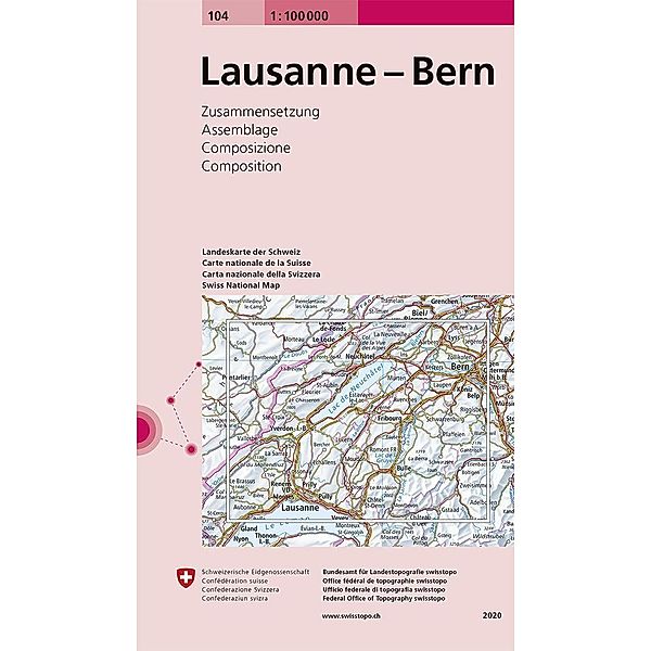 104 Lausanne - Bern, Bundesamt für Landestopografie swisstopo