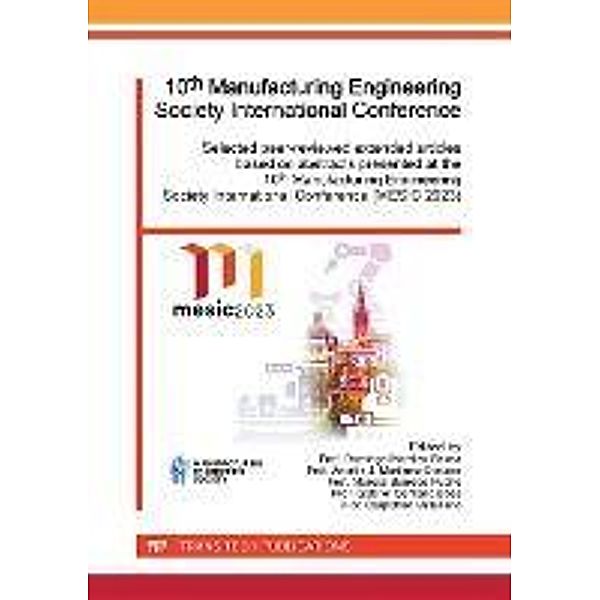 10th Manufacturing Engineering Society International Conference (MESIC)