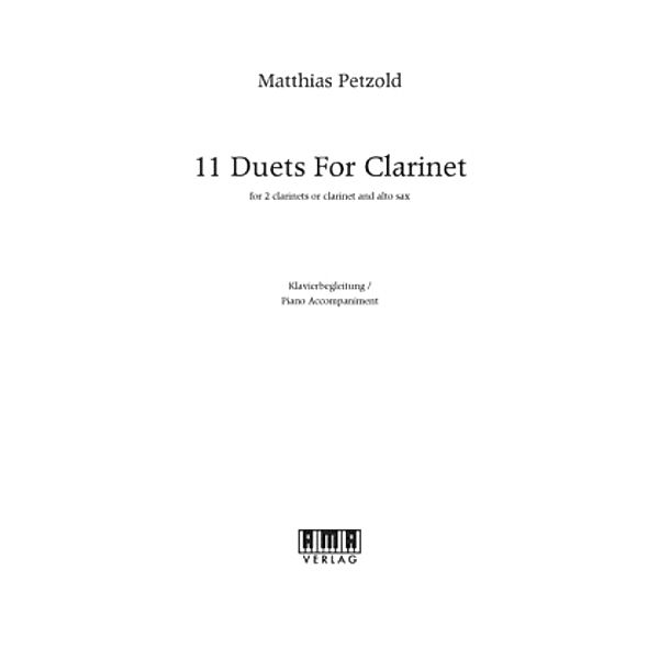 11 Duets for Clarinet - Klavierbegleitung, Matthias Petzold