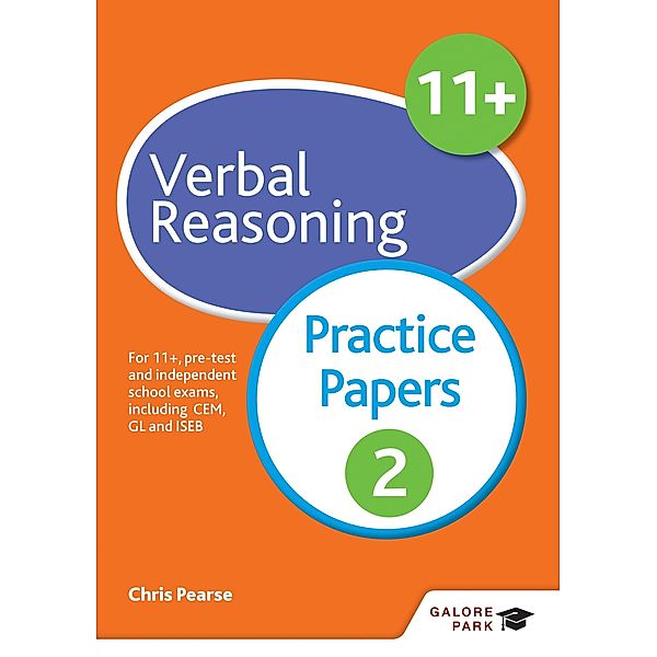 11+ Verbal Reasoning Practice Papers 2, Chris Pearse