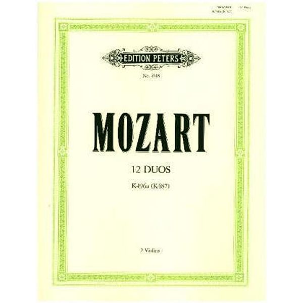 12 Duos KV 487 (496a) (original: 12 Duos für 2 Hörner (1786)), Wolfgang Amadeus Mozart