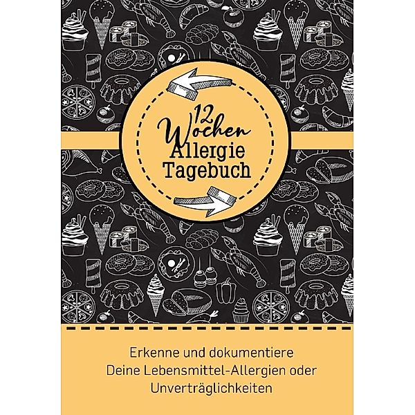 12 Wochen Allergie Tagebuch -Symptom Tagebuch | Ernährungstagebuch, Musterstück Grafik