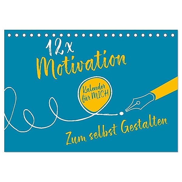 12 x Motivation - Bastelkalender (Tischkalender 2024 DIN A5 quer), CALVENDO Monatskalender, ROTH-Design