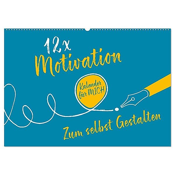 12 x Motivation - Bastelkalender (Wandkalender 2024 DIN A2 quer), CALVENDO Monatskalender, ROTH-Design