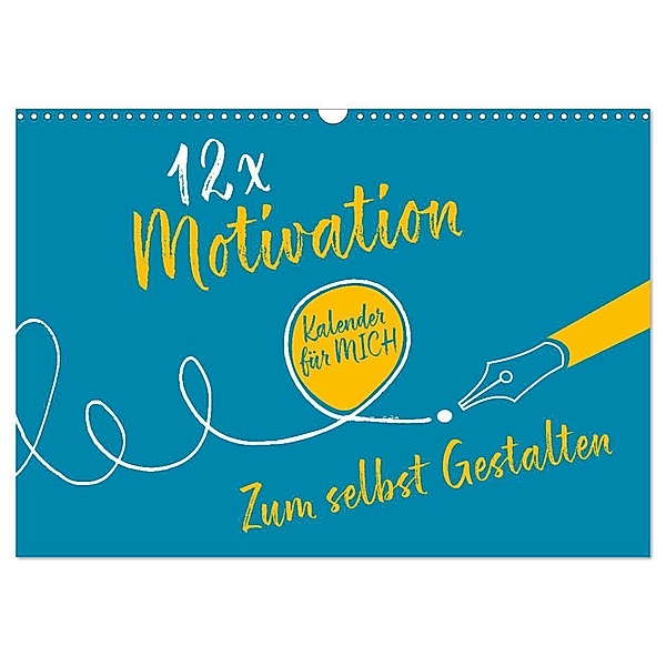 12 x Motivation - Bastelkalender (Wandkalender 2024 DIN A3 quer), CALVENDO Monatskalender, ROTH-Design