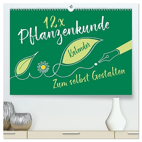 12 x Pflanzenkunde - Bastelkalender (hochwertiger Premium Wandkalender 2024 DIN A2 quer), Kunstdruck in Hochglanz, ROTH-Design