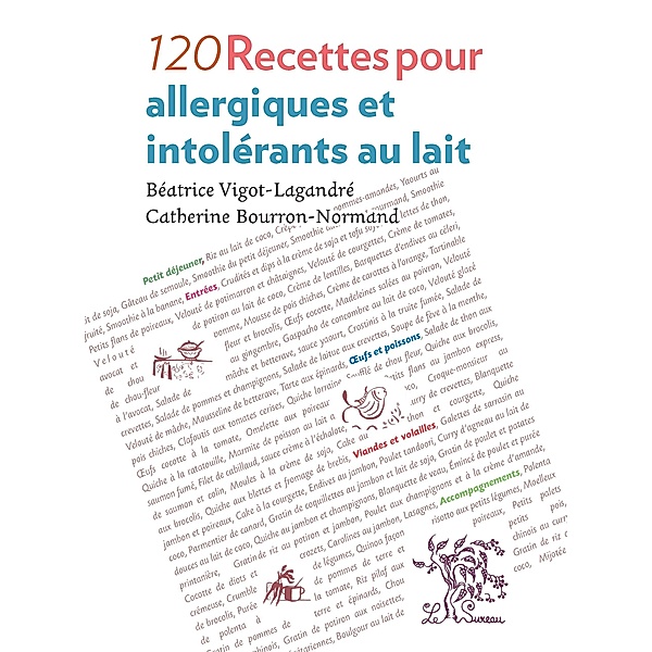120 Recettes pour allergiques et intolérants au lait, Beatrice Vigot-Lagandre, Catherine Bourron-Normand