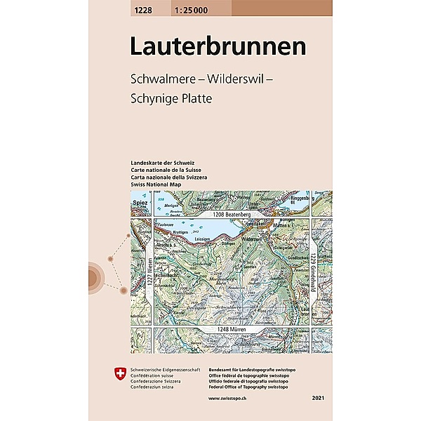 1228 Lauterbrunnen, Bundesamt für Landestopografie swisstopo