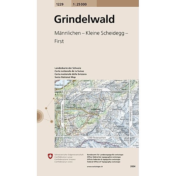 1229 Grindelwald, Bundesamt für Landestopografie swisstopo