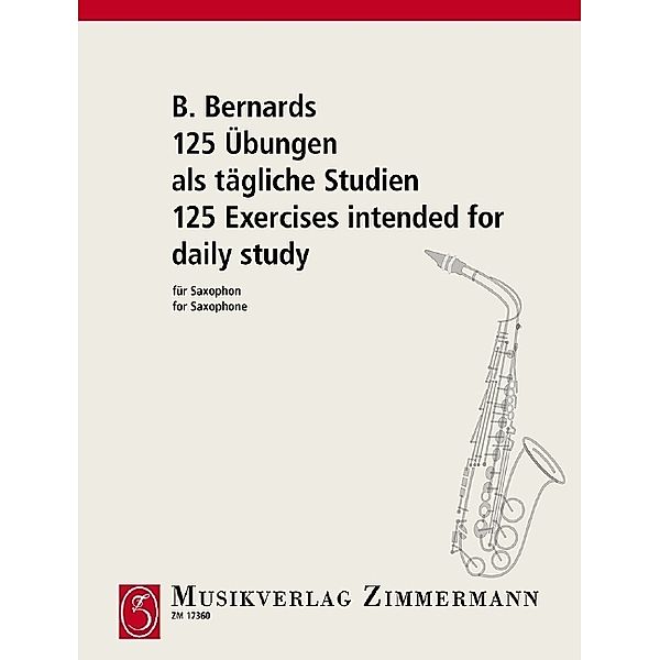 125 Übungen als tägliche Studien, Saxophon, Bernhard Kutsch