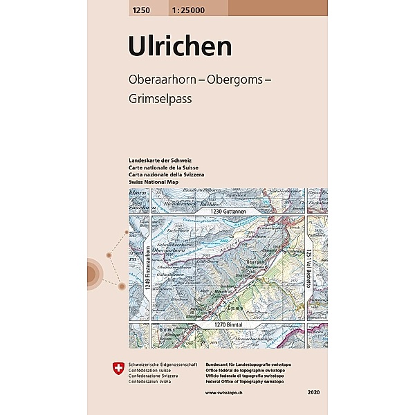 1250 Ulrichen, Bundesamt für Landestopografie swisstopo