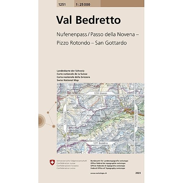 1251 Val Bedretto, Bundesamt für Landestopografie swisstopo