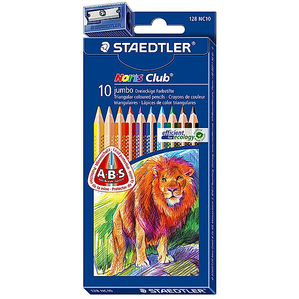 STAEDTLER 128 NC10 Noris Club® jumbo Buntstifte 11-teilig im Kartonetui