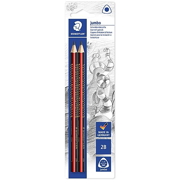 STAEDTLER 1285 1BK2 Bleistift jumbo 2er-Pack